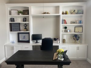New Built-in Full Wall Office Cabinets
