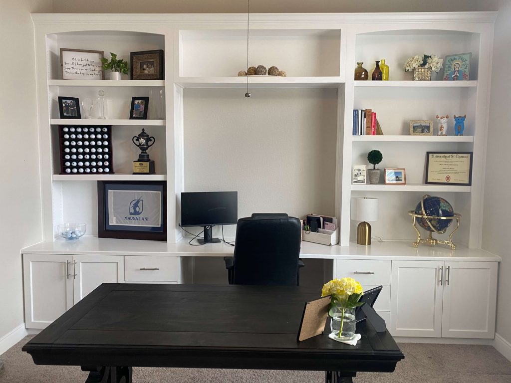 Office Remodel with Custom Builtin Cabinetry